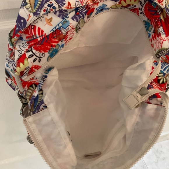 Kipling Floral Shoulder Multi Colored Large Bag Zoe Monkey - Picture 8 of 13